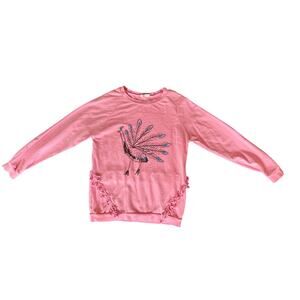 Noe + Zoë Berlin Pink Peacock sweatshirt